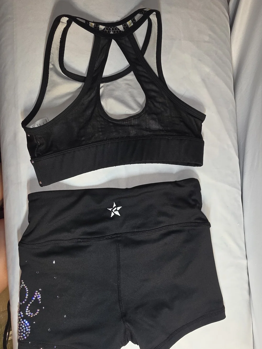Top Gun Kids Black Rhinestone Sports Set - Black